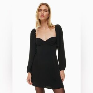 Aritzia Wilfred Novella Mini Dress - Black - 0